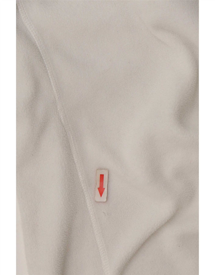 Helly Hansen Suéter masculino de lã com zíper e gola média, poliéster colorblock branco médio