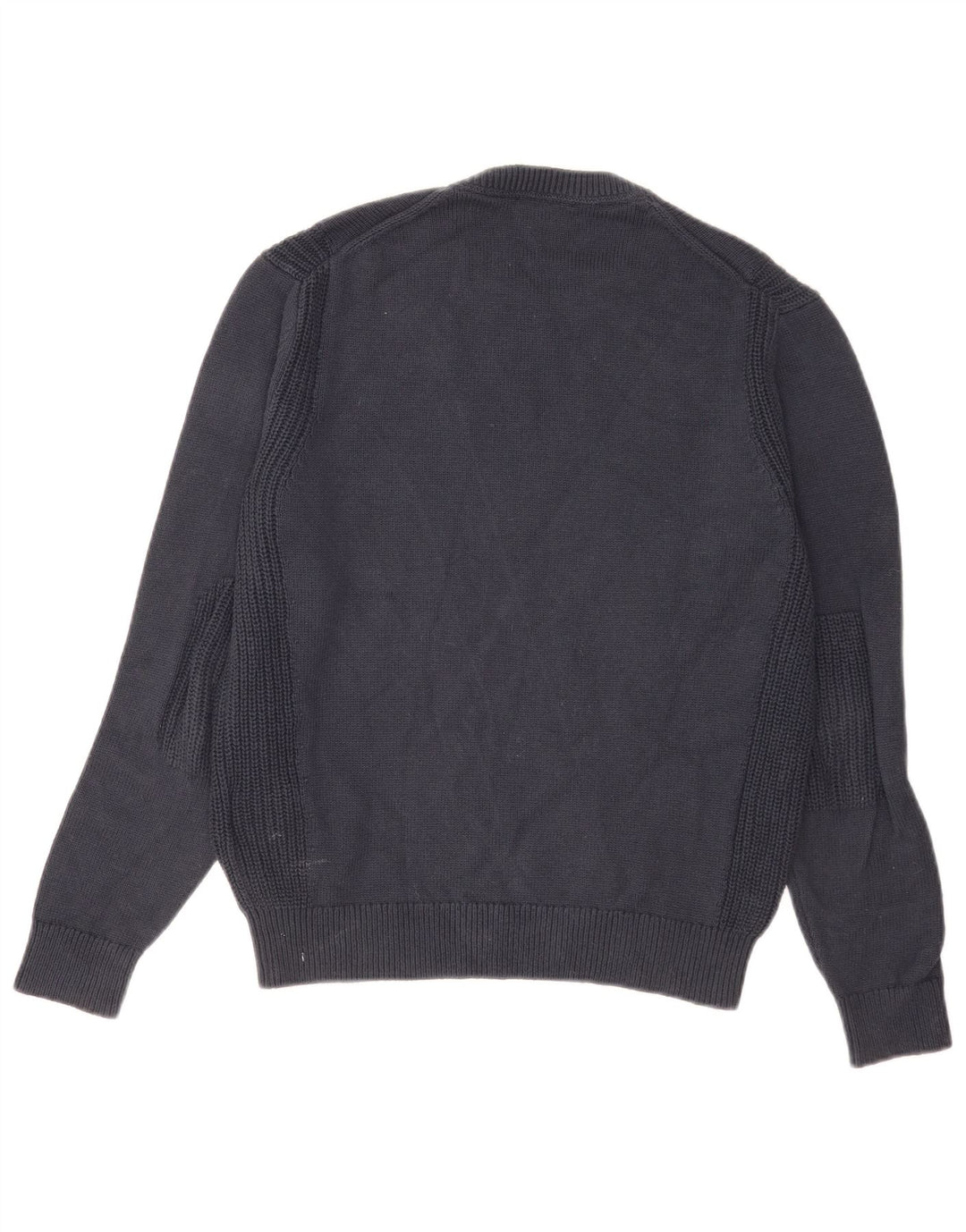 Suéter masculino Hackett com gola redonda, pequeno algodão azul marinho