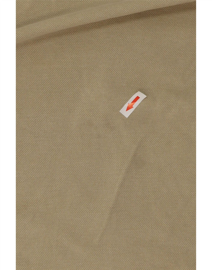 Camisa polo masculina IZOD grande algodão bege