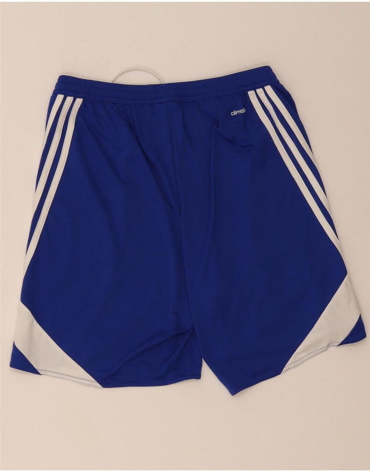 Adidas Masculino Climalite Sport Shorts Médio Azul Colorblock Poliéster
