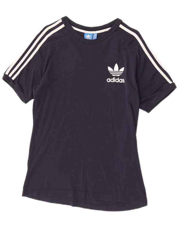 Camiseta feminina Adidas Top UK 14 médio azul marinho algodão esportivo
