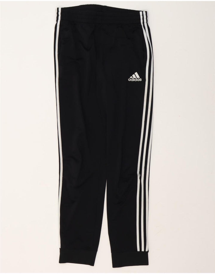 Calça de treino masculina Adidas Joggers UK 40/42 poliéster preto médio
