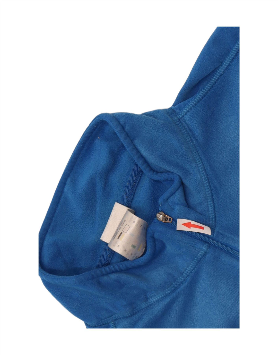 Adidas feminino solto ajuste zip pescoço top manga longa médio azul poliéster