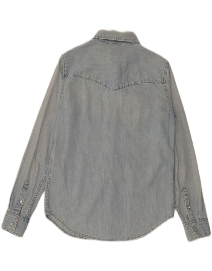 LEVI'S Womens Oversized Denim Shirt UK 6 XS Blue Cotton