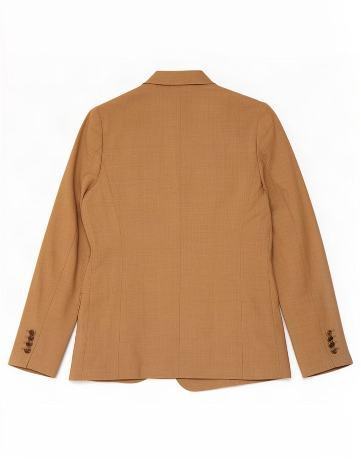 Jaqueta blazer feminina de 2 botões J. Crew US 10 grande lã marrom