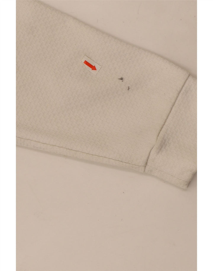 Tommy Hilfiger moletom gráfico masculino jumper médio branco colorblock