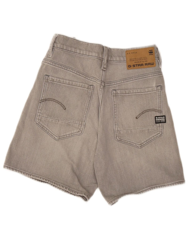 Shorts jeans feminino G-Star W28 algodão cinza médio