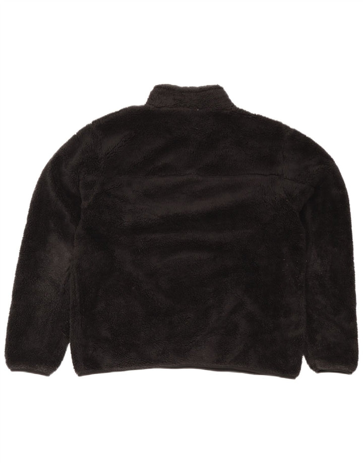 Mountain Warehouse Mens Zip Neck Fleece Jumper XL Poliéster Preto