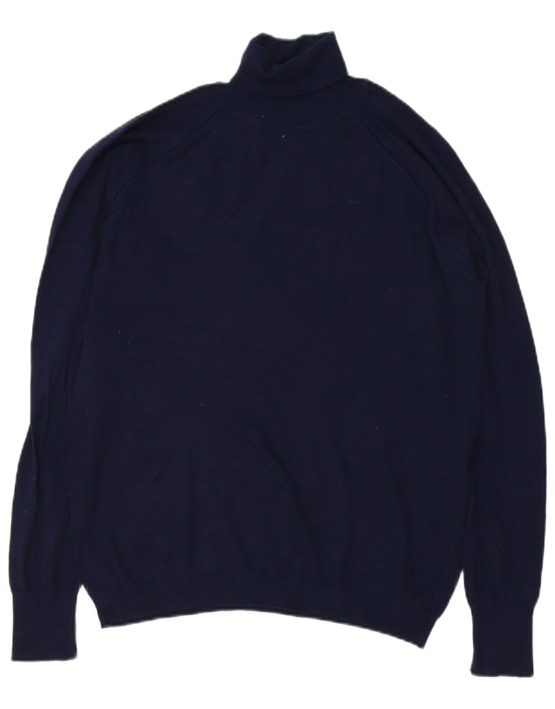 Suéter masculino Zara com gola redonda e viscose azul marinho grande
