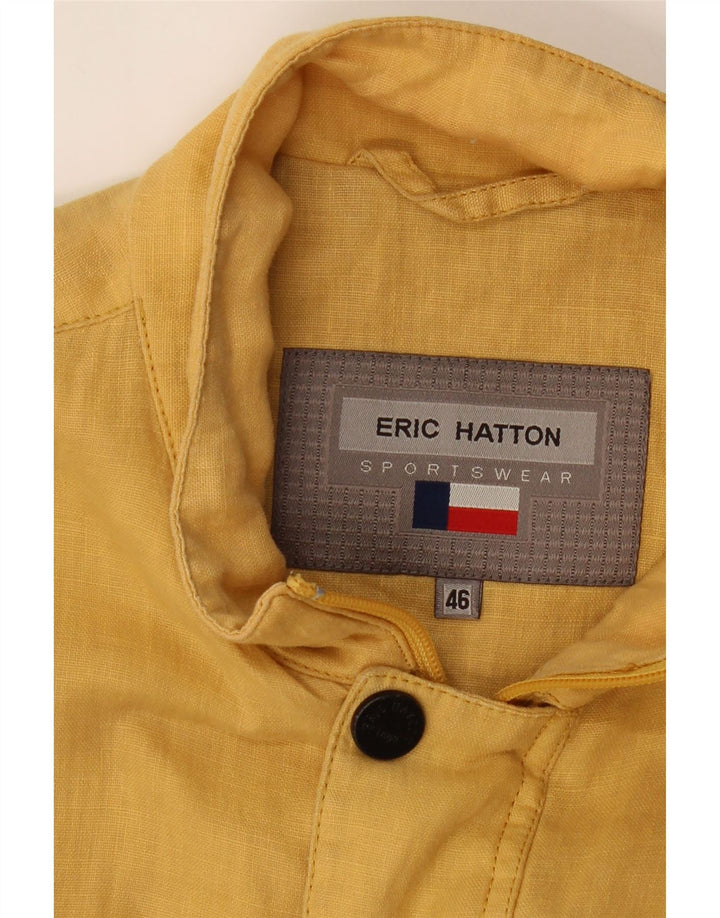 ERIC HATTON Mens Bomber Jacket IT 46 Small Yellow Vintage Eric Hatton and Second-Hand Eric Hatton from Messina Hembry 
