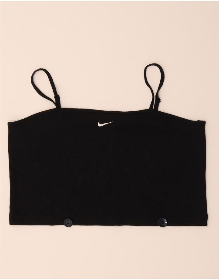 NIKE Womens Crop Cami Top UK 18 XL Black Cotton Vintage Nike and Second-Hand Nike from Messina Hembry 