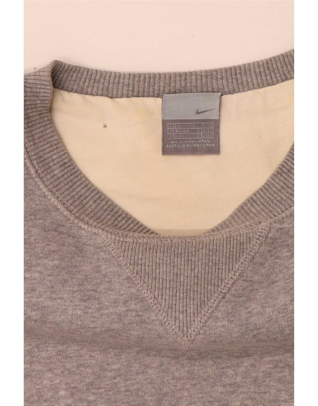Nike Mens Moletom Jumper UK 42/44 Grande Cinza Salpicado