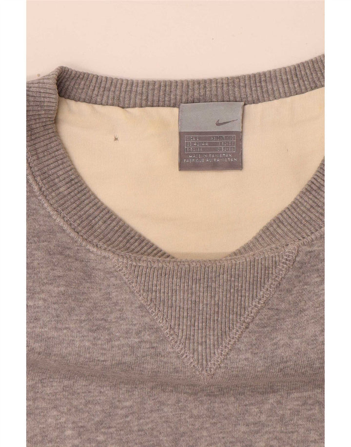 Nike Mens Moletom Jumper UK 42/44 Grande Cinza Salpicado