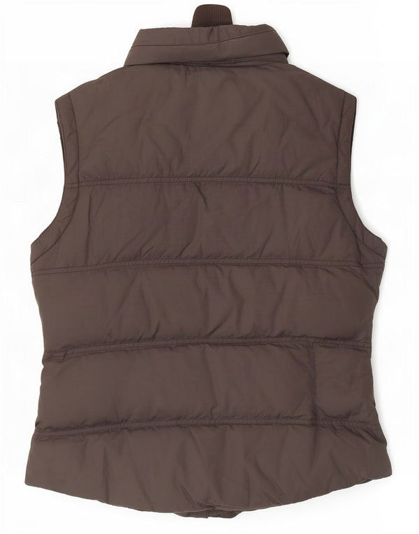 Colete acolchoado feminino Jack Wills UK 10 pequeno cinza nylon