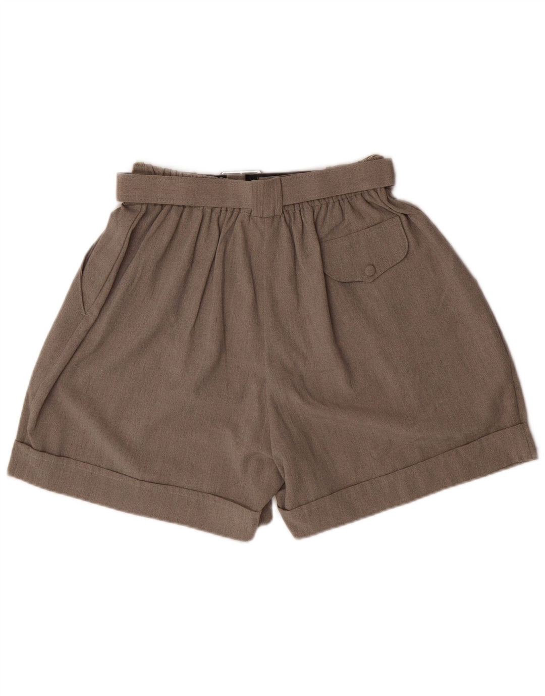 Shorts casuais femininos de cintura alta Ecco UE 38/40 médio W26 cinza clássico