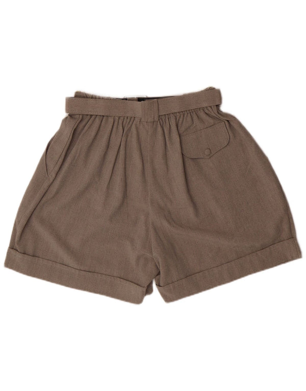 Shorts casuais femininos de cintura alta Ecco UE 38/40 médio W26 cinza clássico