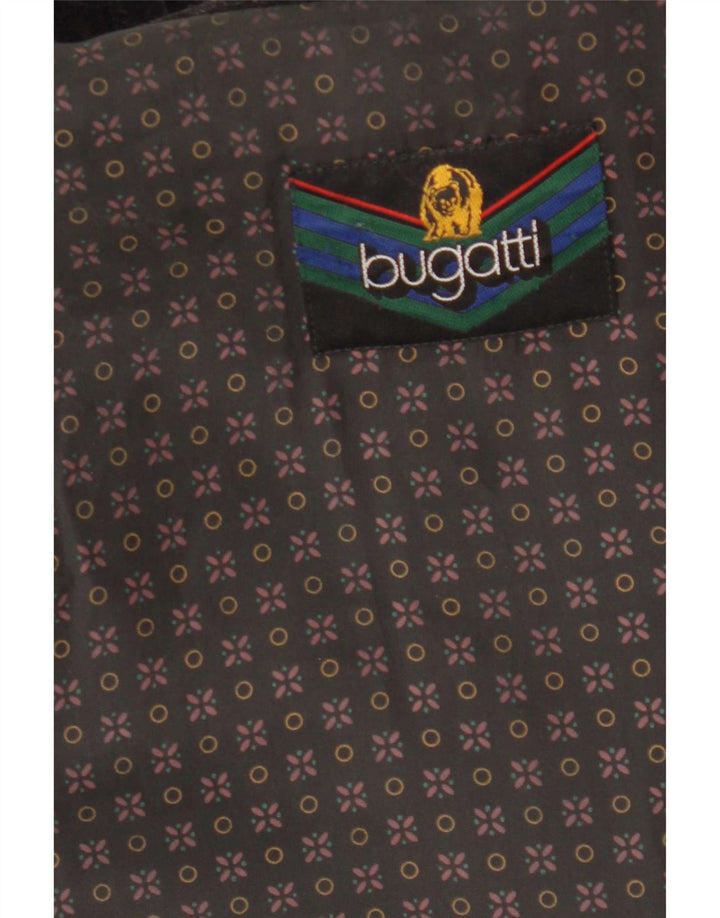 Sobretudo masculino Bugatti IT 51 grande lã preta