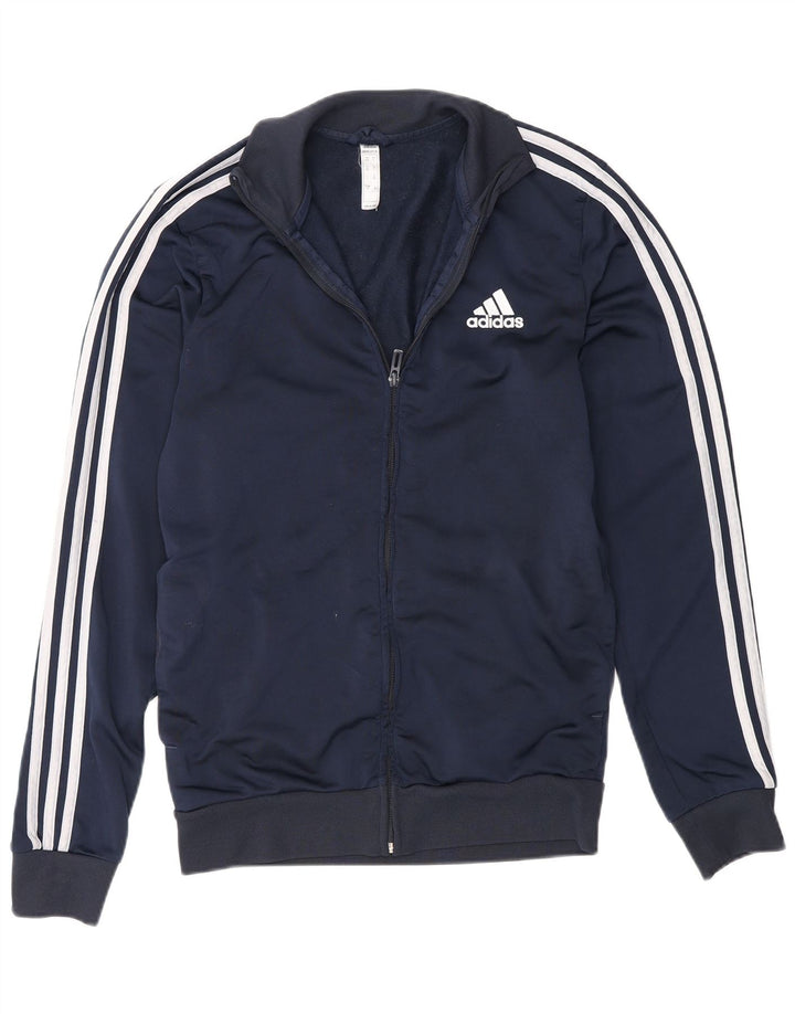 Adidas Mens Regular Fit Tracksuit Top Jacket UK 36/38 Pequeno Azul Marinho