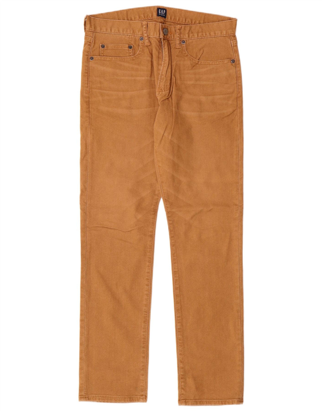 Calça masculina reta casual Gap W30 L30 algodão bege