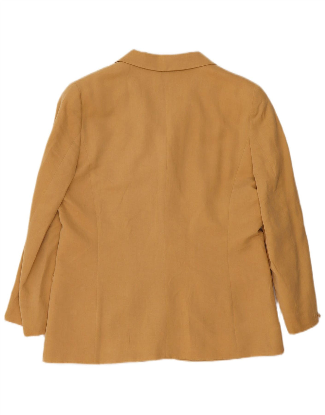 Jaqueta blazer feminina Marella de 4 botões Reino Unido 16 grande bege viscose