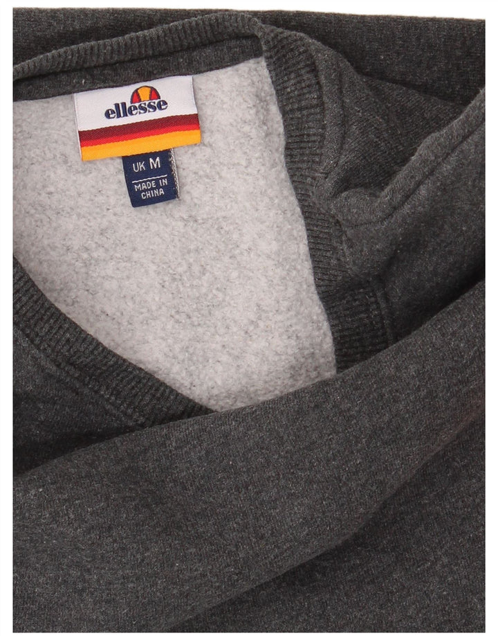 ELLESSE Suéter masculino de algodão cinza médio