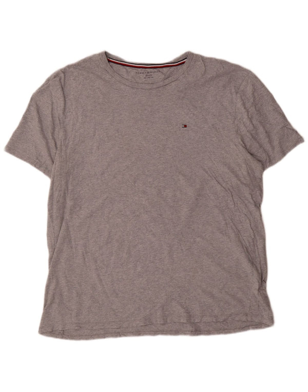 Camiseta masculina Tommy Hilfiger Top XL algodão cinza