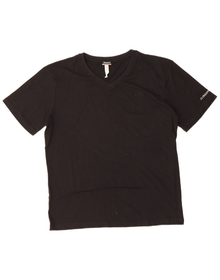 Camiseta masculina KAPPA Top XL algodão preto