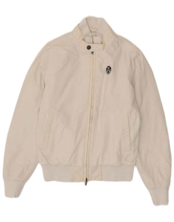 Jaqueta bomber masculina North Sails UK 36 pequena poliamida branca