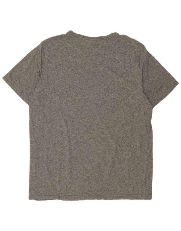 Puma Mens Graphic T-Shirt Top Grande Cinza Salpicado