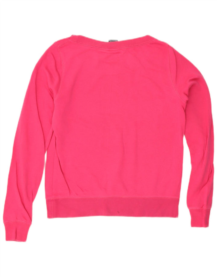 Moletom gráfico feminino Nike Jumper UK 12 médio algodão rosa