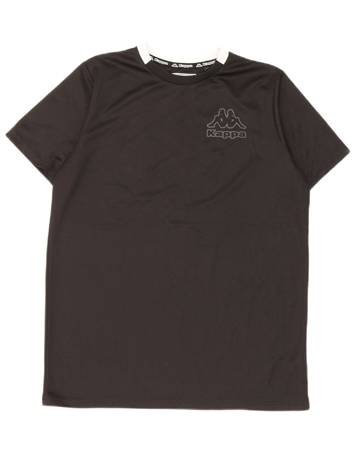 Camiseta Kappa Meninos 14-15 Anos Preto Colorblock Poliéster