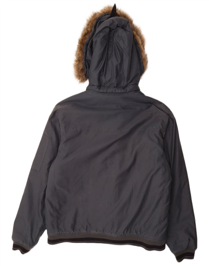 Jaqueta bomber masculina com capuz O'Neill Reino Unido 40 grande poliéster azul marinho