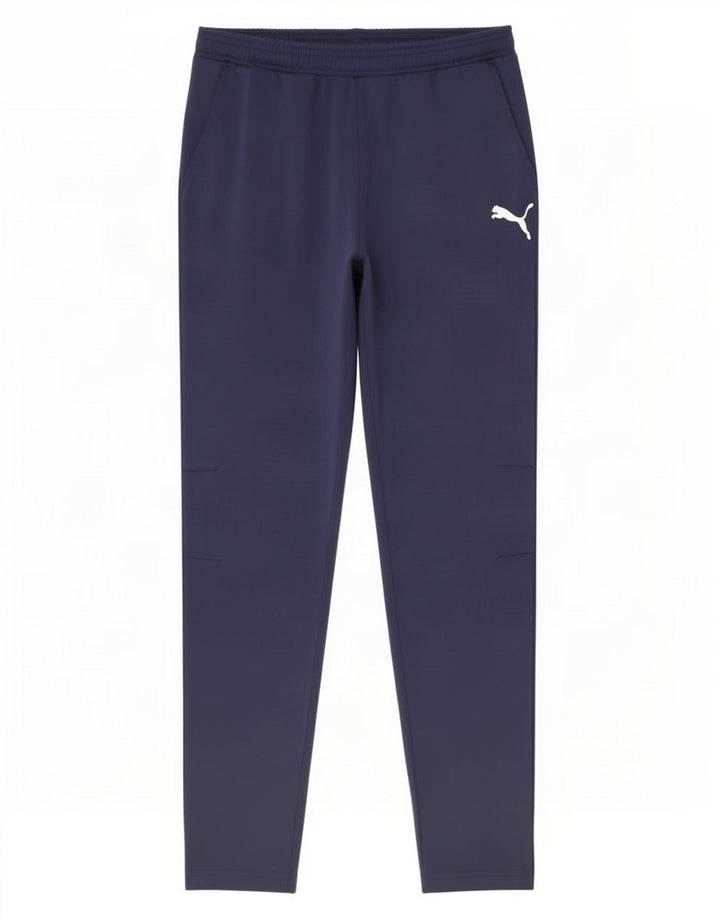 Calça de treino masculina Puma grande poliéster azul marinho