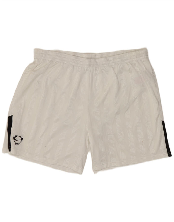 Shorts esportivos masculinos Nike XL poliéster listrado branco