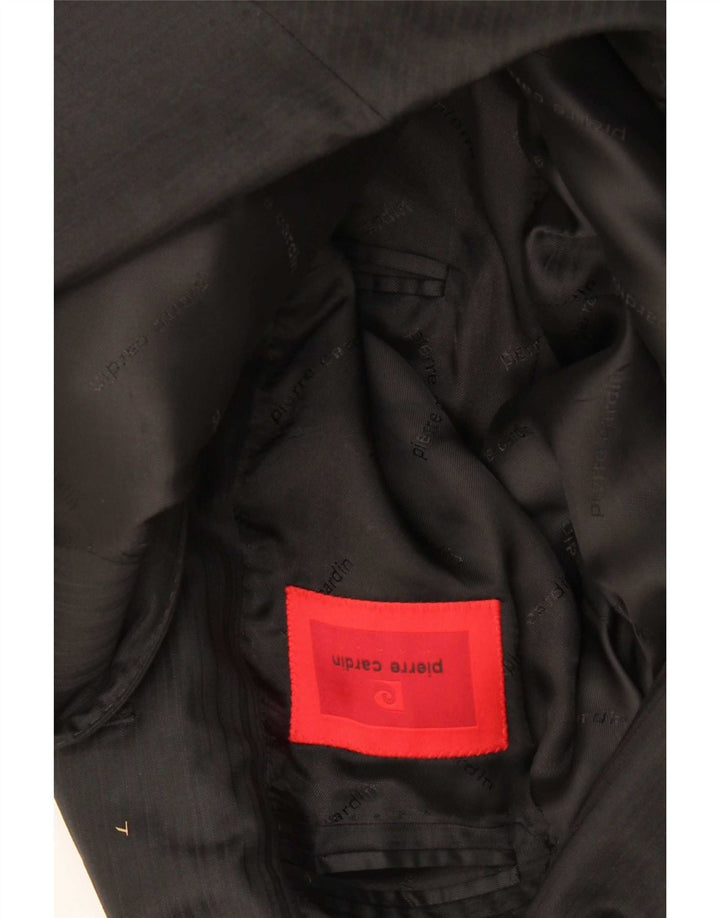 Blazer Masculino Pierre Cardin, 2 Botões, Tamanho UK 38 Médio, Preto Clássico