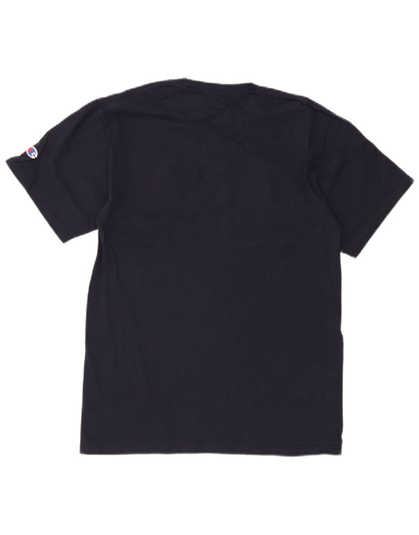 Camiseta masculina Champion West Virginia com estampa gráfica de algodão azul marinho médio