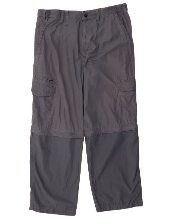 Calça cargo masculina Marks & Spencer azul Harbour W34 L29 azul marinho