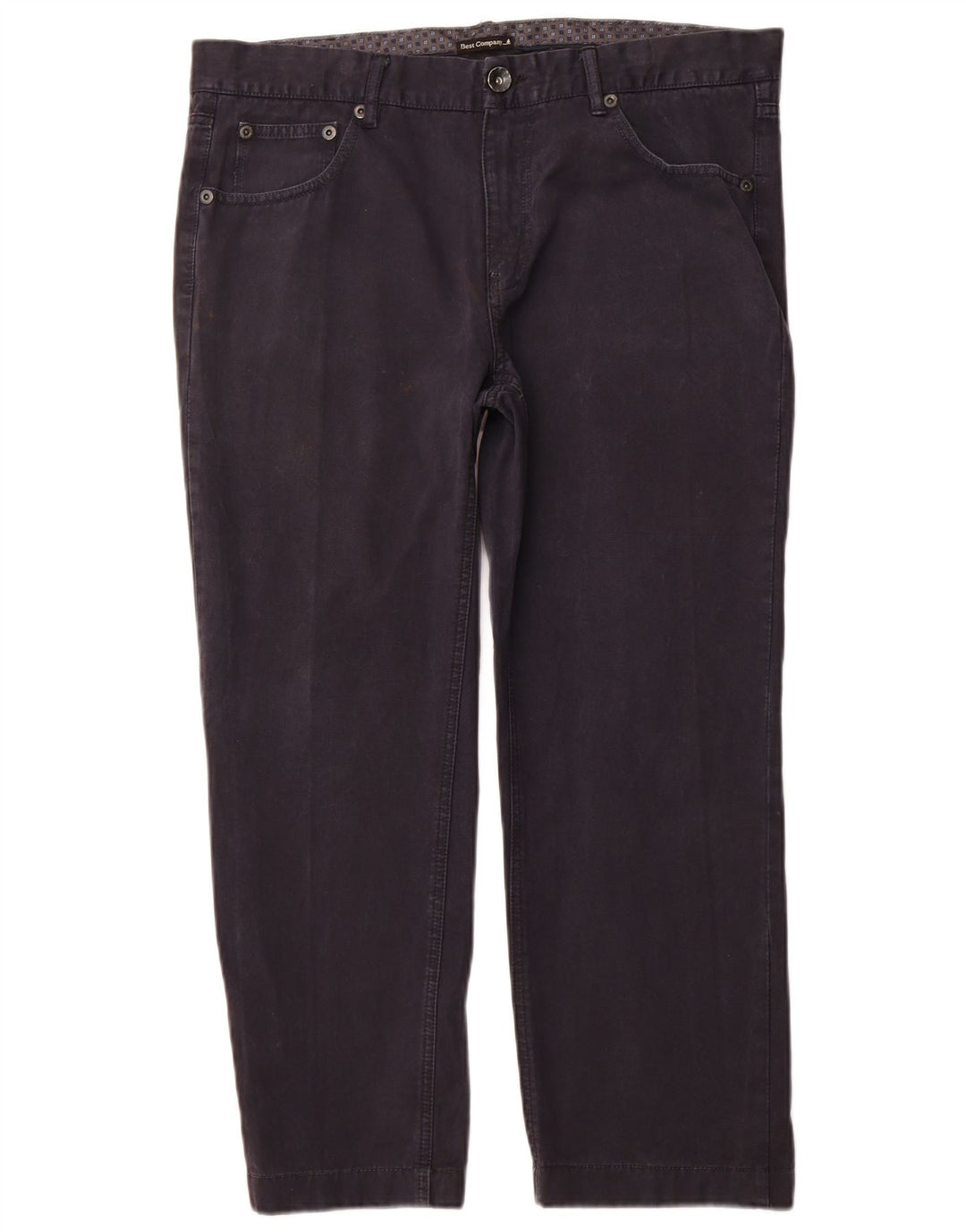 Calça casual reta masculina BEST COMPANY EU 54 2XL W38 L26 azul marinho