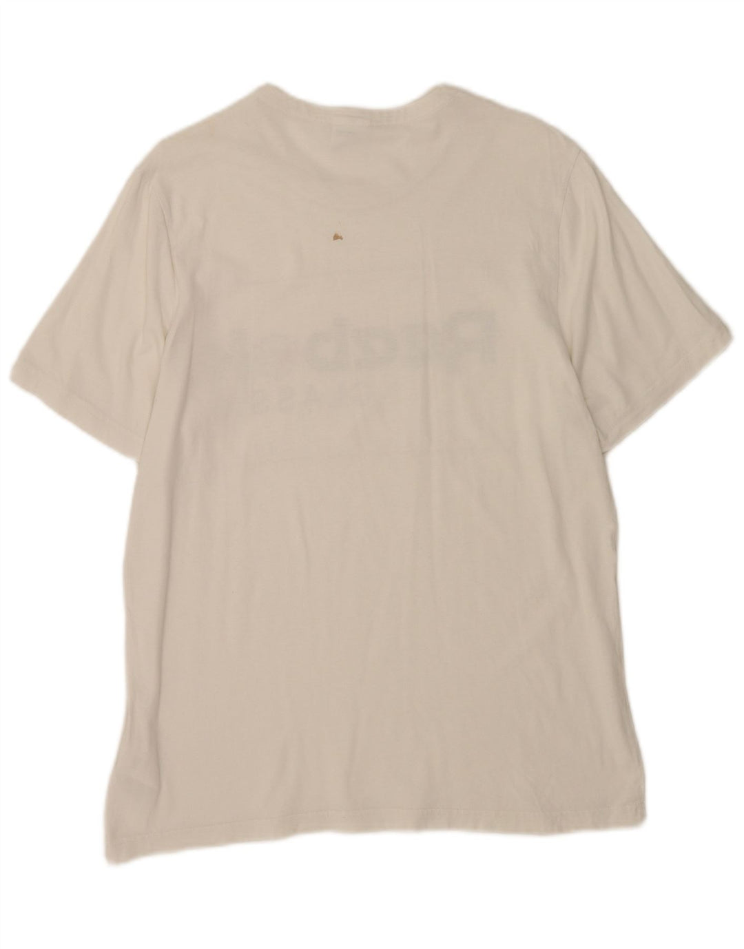 Reebok Mens Classic Graphic T-Shirt Top Grande Algodão Branco