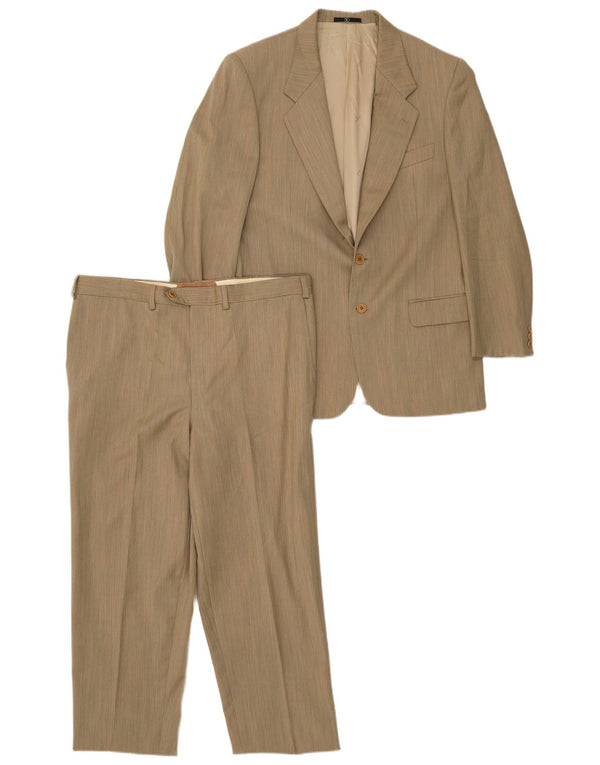 Terno masculino Valentino com 2 botões e 2 peças Reino Unido 42 XL W38 L28 bege