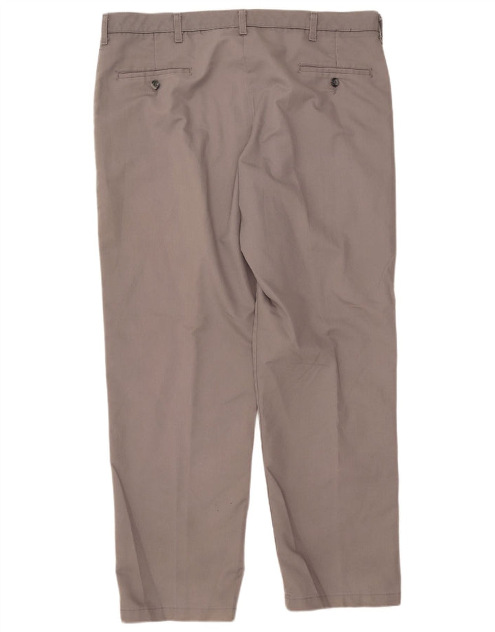 Lee Mens Straight Classic Fit Chino Calças W40 L32 Poliéster Cinza