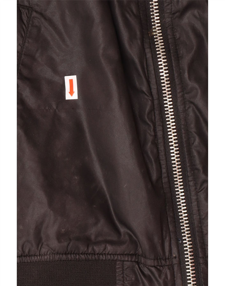 Jaqueta bomber gráfica masculina G-Star UK 38 poliamida preta média