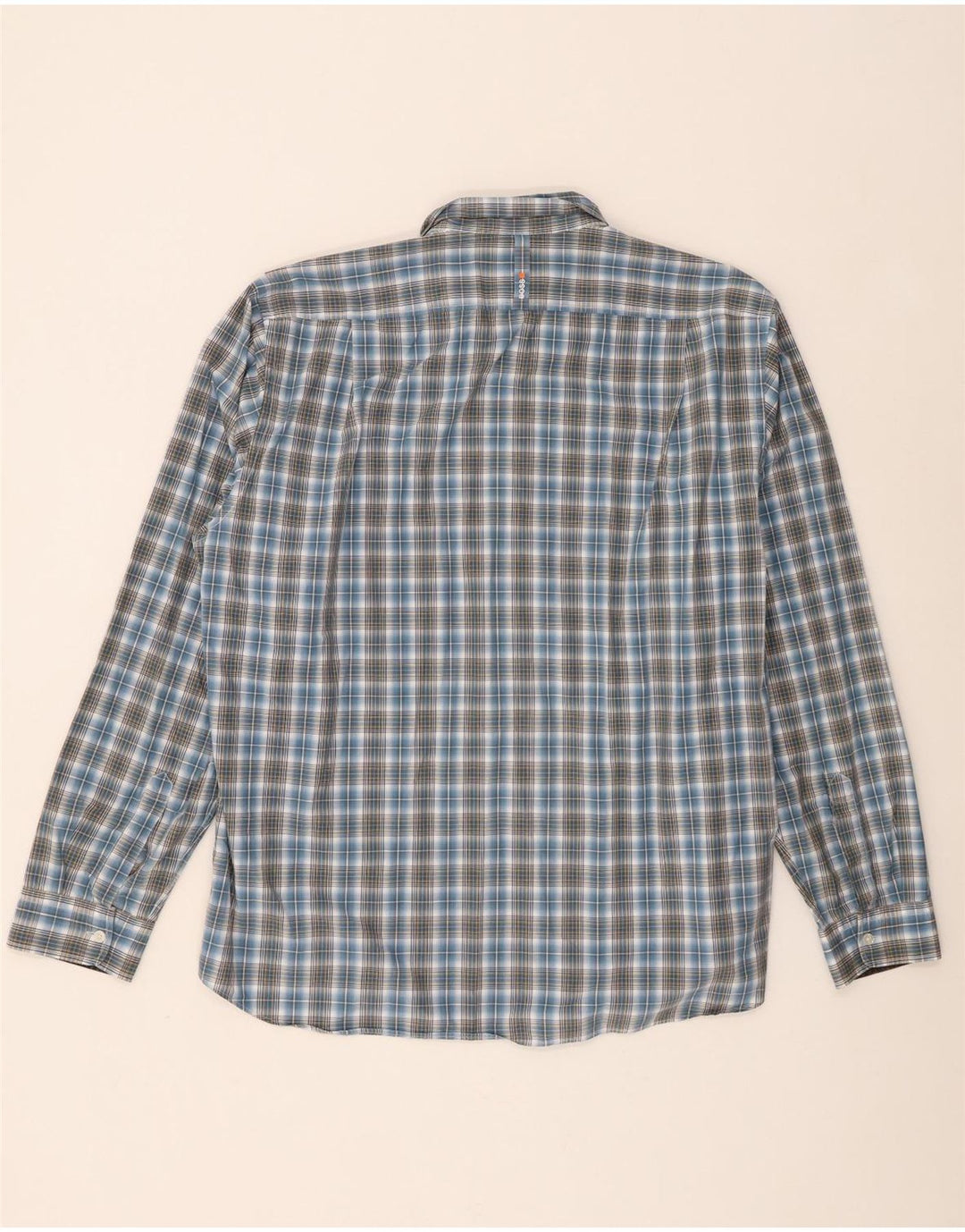 Camisa masculina Hugo Boss 2XL algodão xadrez azul