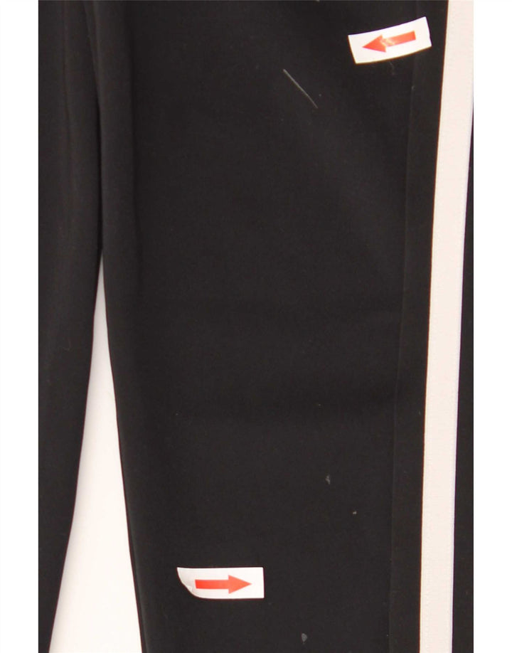 Adidas Womens Crop Leggings UK 12/14 Médio Preto Poliéster