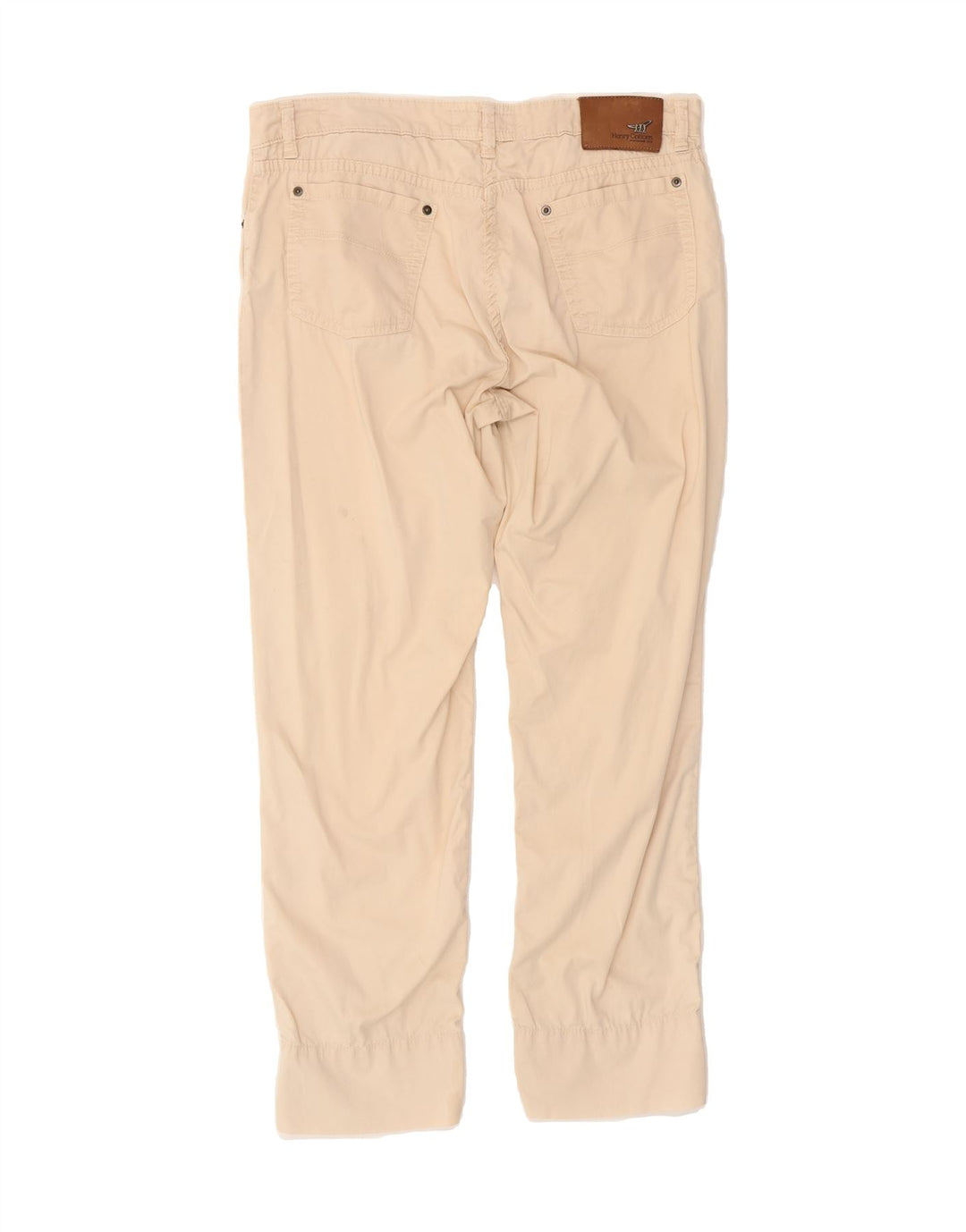 HENRY COTTONS Womens Slim Cropped Trousers W31 L26 Beige Cotton Vintage Henry Cottons and Second-Hand Henry Cottons from Messina Hembry 