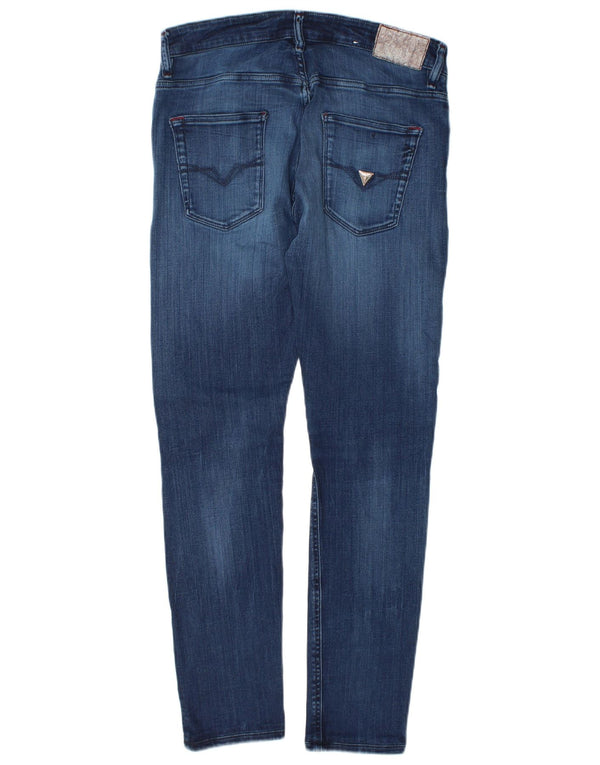 Guess Jeans Slim Masculino W32 L30 Azul Lyocell