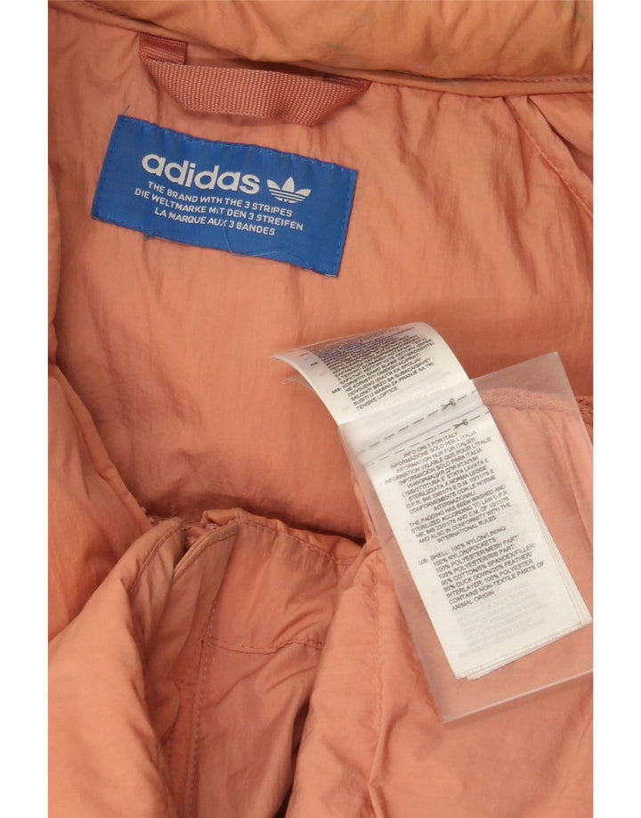 Adidas Mens Jaqueta Acolchoada UK 40 Grande Laranja Nylon