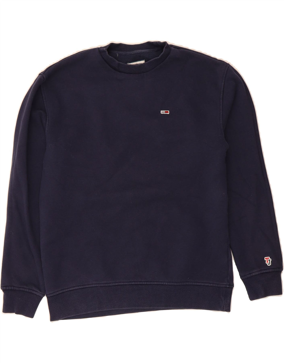TOMMY HILFIGER Mens Sweatshirt Jumper XS Navy Blue Cotton Vintage Tommy Hilfiger and Second-Hand Tommy Hilfiger from Messina Hembry 