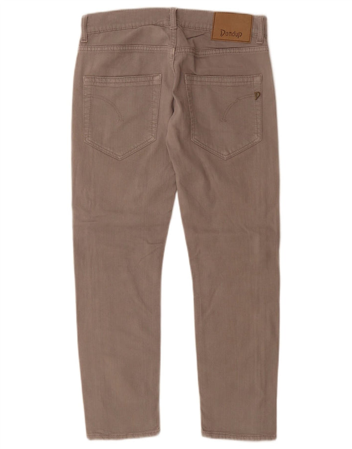 Dondup Womens Crop Slim Jeans W27 L26 Algodão Cinza