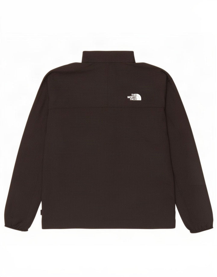 Pulôver masculino The North Face com gola e zíper, top grande preto manchado